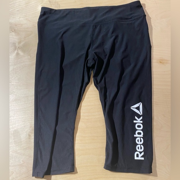 Reebok Black Workout Capris 2X (NH) - Picture 2 of 8